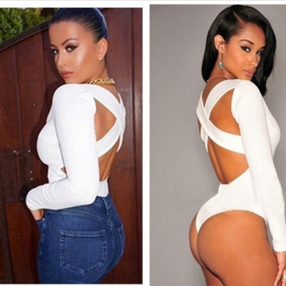 🛑 waiting on reorderWoman's V Neck buy suit long sleeve, open back